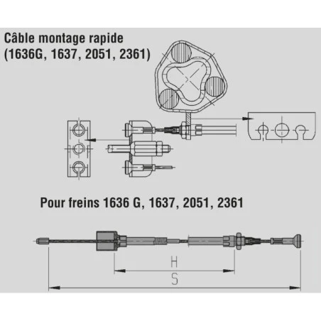 Câble De Frein Long Alko 1430mm – Image 3