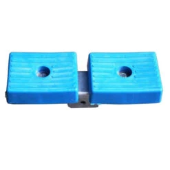 Ensemble Ferrure + Patin Plat En Noix De 40