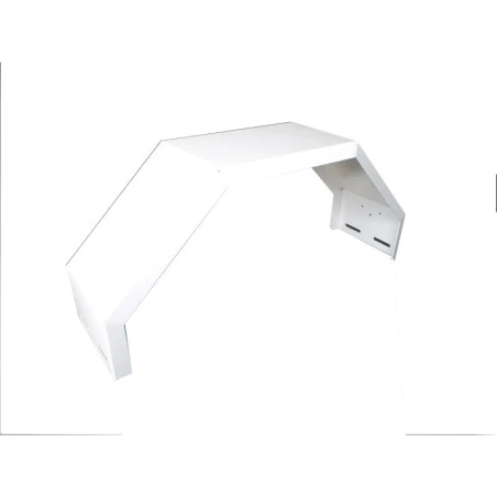 Garde Boue 13 Pouces Métallique Blanc Non Percé